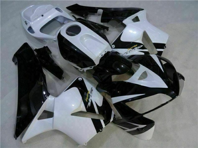 05-06 Weiß Schwarz Honda CBR600RR Motorrad Vollverkleidung 05-06 Weiß Schwarz Honda CBR600RR Motorrad Vollverkleidung