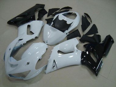 05-06 Weiß Schwarz Kawasaki ZX6R Motorrad Verkleidung