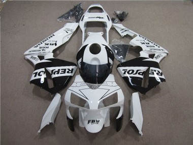 05-06 Weiß Schwarz Repsol Honda CBR600RR Motorrad Verkleidung