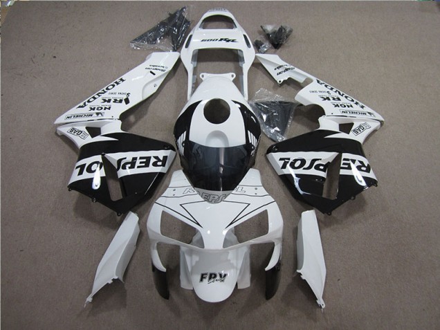 05-06 Weiß Schwarz Repsol Honda CBR600RR Motorrad Verkleidung 05-06 Weiß Schwarz Repsol Honda CBR600RR Motorrad Verkleidung