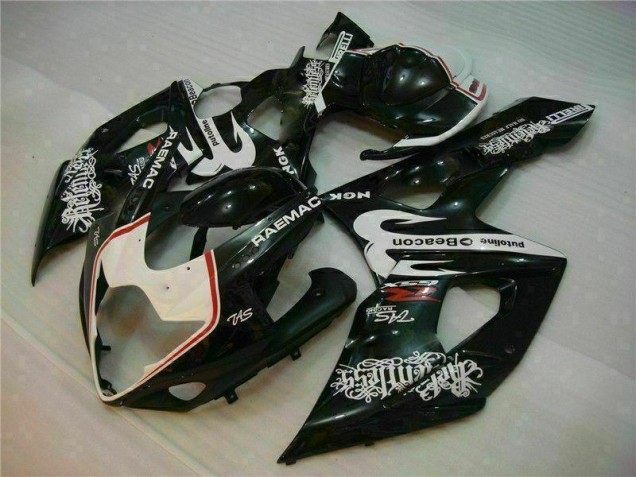05-06 Weiß Schwarz Suzuki GSXR 1000 Motorrad Verkleidungen 05-06 Weiß Schwarz Suzuki GSXR 1000 Motorrad Verkleidungen