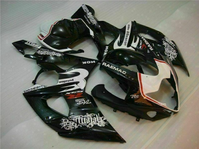 05-06 Weiß Schwarz Suzuki GSXR 1000 Motorrad Verkleidungen 05-06 Weiß Schwarz Suzuki GSXR 1000 Motorrad Verkleidungen