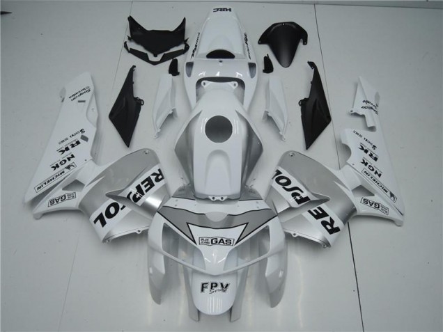05-06 Weiß Silber Schwarz Repsol Honda CBR600RR Motorrad Verkleidung 05-06 Weiß Silber Schwarz Repsol Honda CBR600RR Motorrad Verkleidung