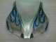 06-07 Blau Flamme Silber Honda CBR1000RR Motorrad Verkleidung 06-07 Blau Flamme Silber Honda CBR1000RR Motorrad Verkleidung