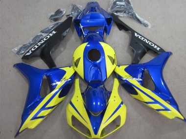06-07 Blau Gelb Honda CBR1000RR Motorrad Verkleidungen