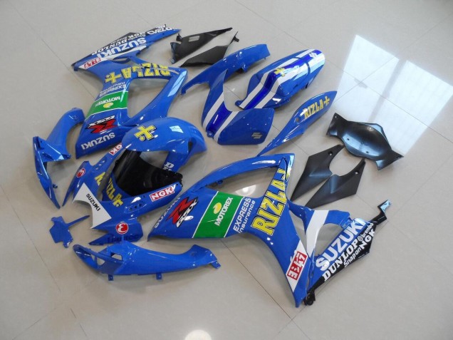 06-07 Blau Gelb Rizla Suzuki GSXR 750 Motorrad Verkleidung