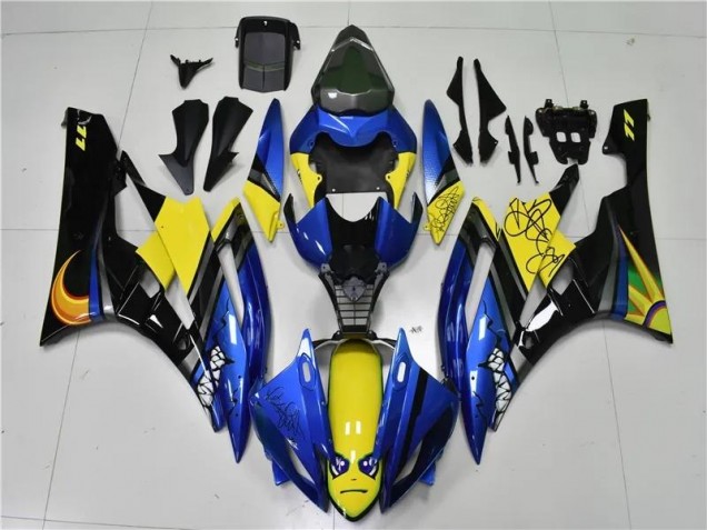 06-07 Blau Hai Yamaha YZF R6 Motorrad Verkleidung 06-07 Blau Hai Yamaha YZF R6 Motorrad Verkleidung
