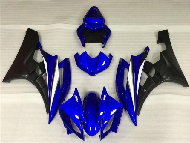 06-07 Blau Schwarz Yamaha YZF R6 Motorrad Vollverkleidung & Plastik 06-07 Blau Schwarz Yamaha YZF R6 Motorrad Vollverkleidung & Plastik