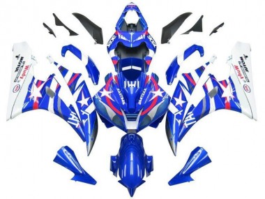 06-07 Blau Star Fiat Yamaha YZF R6 Motorrad Verkleidung