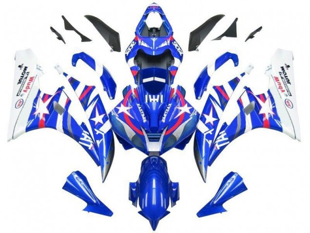 06-07 Blau Star Fiat Yamaha YZF R6 Motorrad Verkleidung 06-07 Blau Star Fiat Yamaha YZF R6 Motorrad Verkleidung