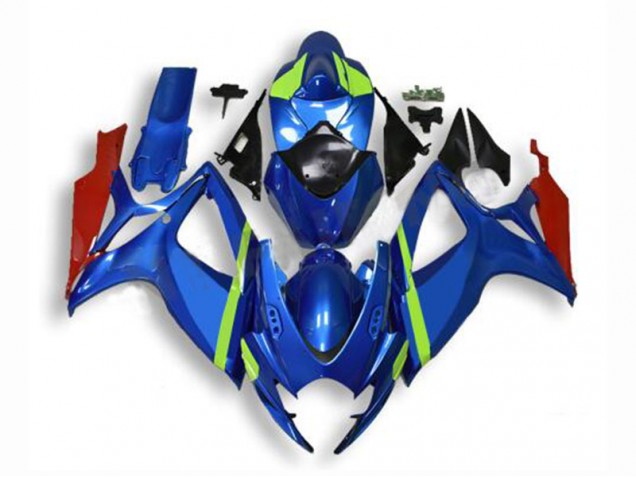 06-07 Blau Suzuki GSXR 600/750 Motorrad Vollverkleidung 06-07 Blau Suzuki GSXR 600/750 Motorrad Vollverkleidung