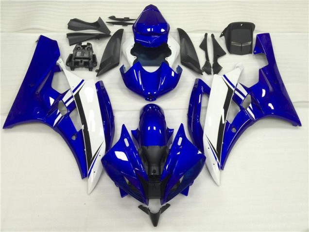 06-07 Blau Weiß Yamaha YZF R6 Motorrad Verkleidung & Plastik