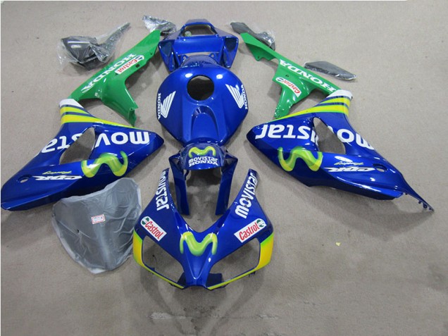 06-07 Blaus Movistar Castrol Honda CBR1000RR Motorrad Verkleidung