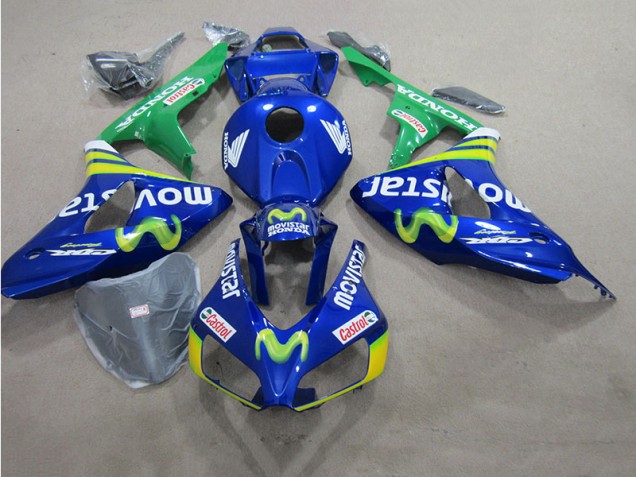 06-07 Blaus Movistar Castrol Suzuki GSXR 600 Motorrad Verkleidung 06-07 Blaus Movistar Castrol Suzuki GSXR 600 Motorrad Verkleidung