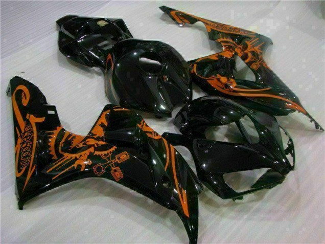 06-07 Braun Schwarz Honda CBR1000RR Motorrad Verkleidung 06-07 Braun Schwarz Honda CBR1000RR Motorrad Verkleidung