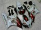 06-07 Braun Weiß Yamaha YZF R6 Motorrad Verkleidung