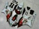 06-07 Braun Weiß Yamaha YZF R6 Motorrad Verkleidung