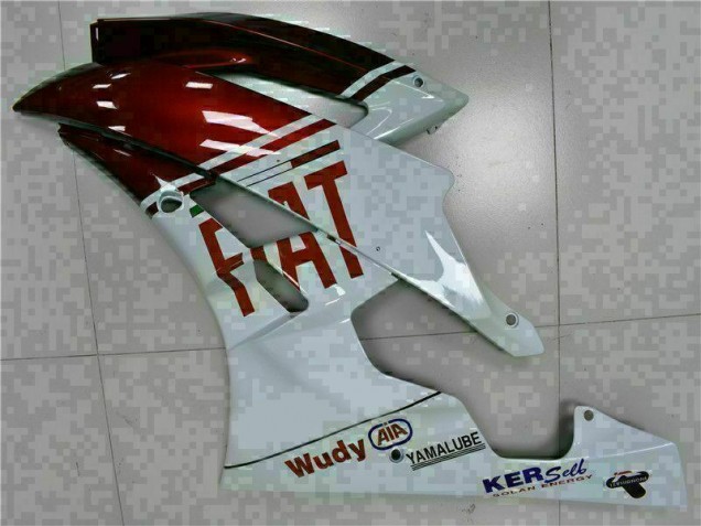 06-07 Braun Weiß Yamaha YZF R6 Motorrad Verkleidung