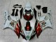 06-07 Braun Weiß Yamaha YZF R6 Motorrad Verkleidung