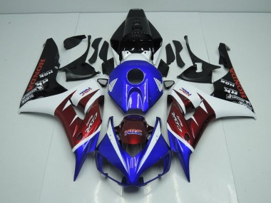 06-07 Burgunderrot und Blau Honda CBR1000RR Motorrad Verkleidung
