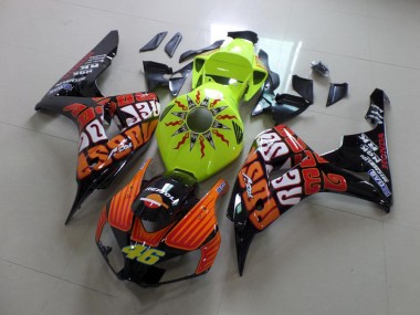 06-07 Fluro Rossi Honda CBR1000RR Motorrad Verkleidung