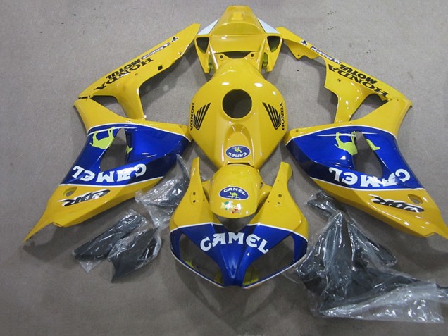 06-07 Gelb Blau Camel Honda CBR1000RR Motorrad Verkleidung