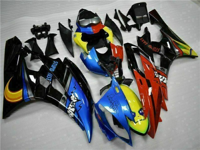 06-07 Gelb Blau Rot Yamaha YZF R6 Motorrad Verkleidung