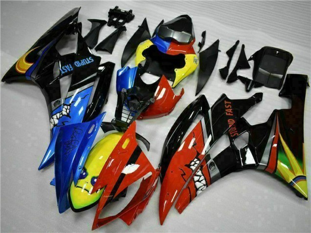 06-07 Gelb Blau Rot Yamaha YZF R6 Motorrad Verkleidung