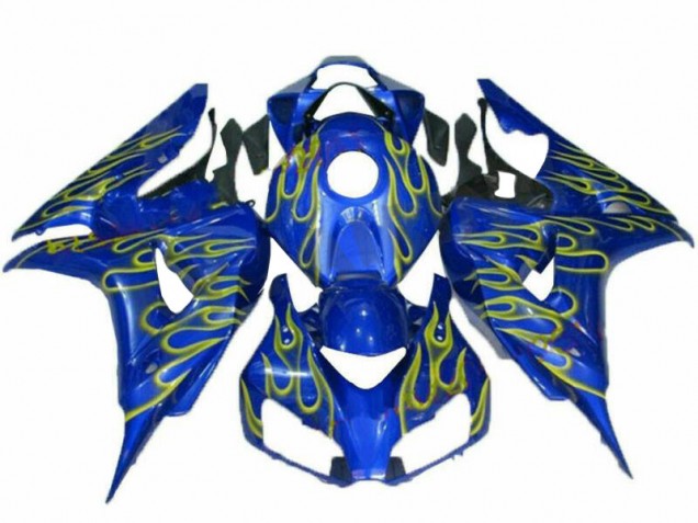 06-07 Gelb Flamme Blau Honda CBR1000RR Motorrad Verkleidung 06-07 Gelb Flamme Blau Honda CBR1000RR Motorrad Verkleidung