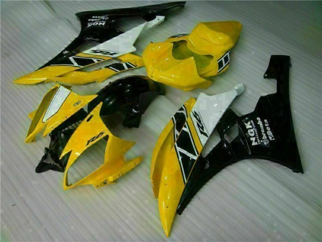 06-07 Gelb Schwarz Yamaha YZF R6 Motorrad Verkleidung 06-07 Gelb Schwarz Yamaha YZF R6 Motorrad Verkleidung