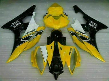 06-07 Gelb Schwarz Yamaha YZF R6 Motorrad Verkleidung