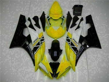 06-07 Gelb Schwarz Yamaha YZF R6 Motorrad Vollverkleidung
