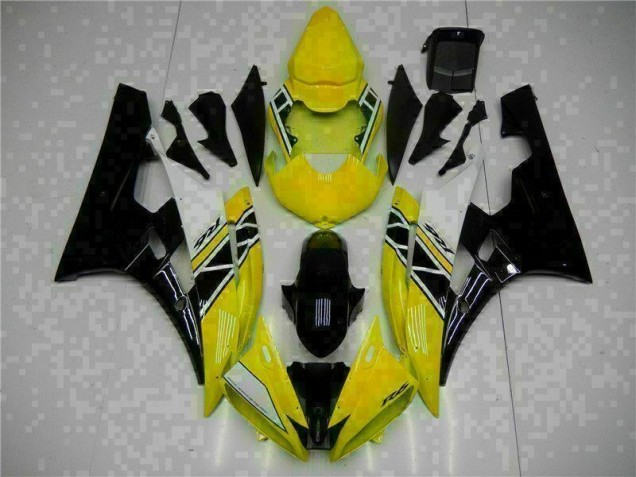 06-07 Gelb Schwarz Yamaha YZF R6 Motorrad Vollverkleidung 06-07 Gelb Schwarz Yamaha YZF R6 Motorrad Vollverkleidung