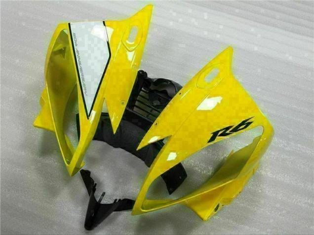 06-07 Gelb Weiß Schwarz Yamaha YZF R6 Motorrad Verkleidungen 06-07 Gelb Weiß Schwarz Yamaha YZF R6 Motorrad Verkleidungen