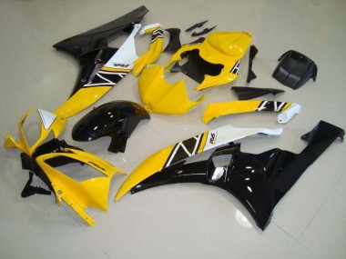 06-07 Gelb Yamaha YZF R6 Motorrad Vollverkleidung & Plastik