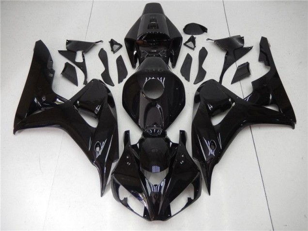 06-07 Glänzend Schwarz Honda CBR1000RR Motorrad Vollverkleidung 06-07 Glänzend Schwarz Honda CBR1000RR Motorrad Vollverkleidung