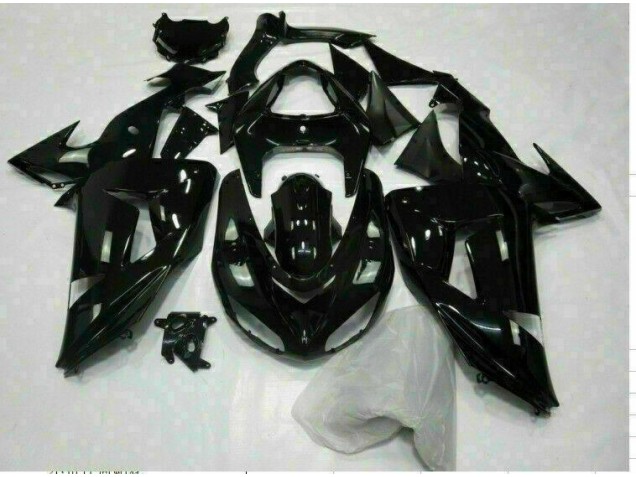 06-07 Glänzend Schwarz Kawasaki ZX10R Motorrad Verkleidung 06-07 Glänzend Schwarz Kawasaki ZX10R Motorrad Verkleidung