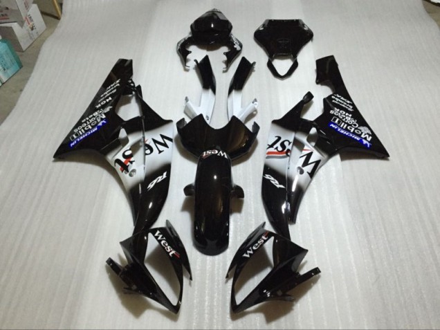 06-07 Glänzend Schwarz Yamaha YZF R6 Motorrad Verkleidung 06-07 Glänzend Schwarz Yamaha YZF R6 Motorrad Verkleidung