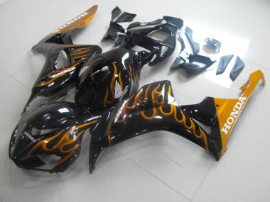 06-07 Gold Flamme Honda CBR1000RR Motorrad Verkleidung