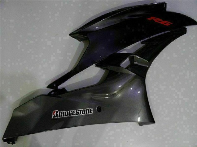06-07 Grau Schwarz Yamaha YZF R6 Motorrad Verkleidung 06-07 Grau Schwarz Yamaha YZF R6 Motorrad Verkleidung