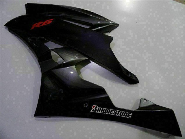 06-07 Grau Schwarz Yamaha YZF R6 Motorrad Verkleidung 06-07 Grau Schwarz Yamaha YZF R6 Motorrad Verkleidung