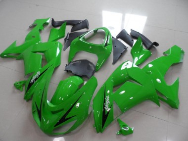 06-07 Grün Schwarzer Pfeil Kawasaki ZX10R Motorrad Verkleidung