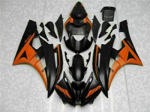 06-07 Orange Schwarz Yamaha YZF R6 Motorrad Verkleidung 06-07 Orange Schwarz Yamaha YZF R6 Motorrad Verkleidung