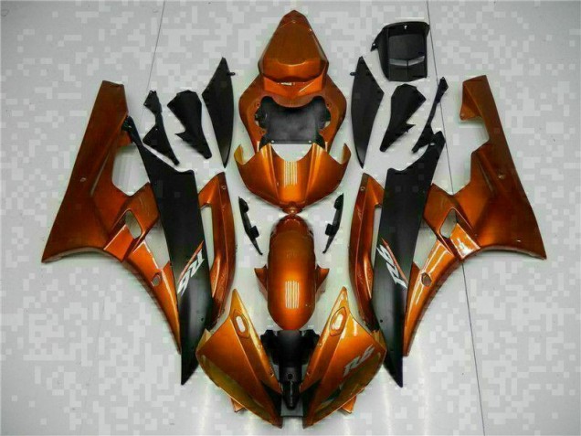 06-07 Orange Yamaha YZF R6 Motorrad Verkleidung 06-07 Orange Yamaha YZF R6 Motorrad Verkleidung
