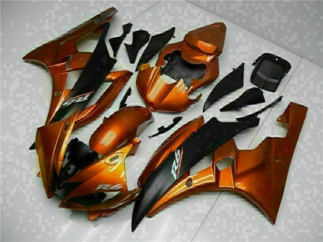 06-07 Orange Yamaha YZF R6 Motorrad Verkleidung 06-07 Orange Yamaha YZF R6 Motorrad Verkleidung