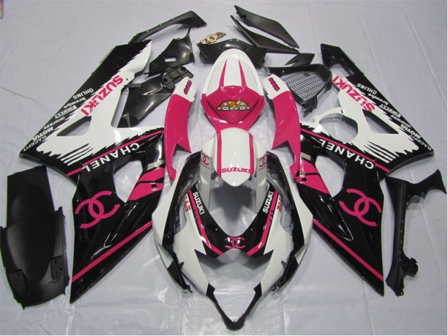 06-07 Rosa Chanel Suzuki GSXR 600 Motorrad Verkleidung 06-07 Rosa Chanel Suzuki GSXR 600 Motorrad Verkleidung