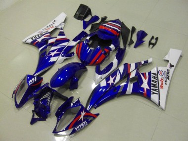 06-07 Rot Blau Stern Yamaha YZF R6 Motorrad Verkleidung