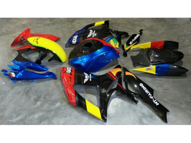 06-07 Rot Blau Suzuki GSXR 600/750 Motorrad Verkleidung 06-07 Rot Blau Suzuki GSXR 600/750 Motorrad Verkleidung