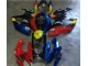 06-07 Rot Blau Suzuki GSXR 600/750 Motorrad Verkleidung 06-07 Rot Blau Suzuki GSXR 600/750 Motorrad Verkleidung