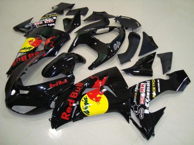 06-07 Rot Bull Kawasaki ZX10R Motorrad Verkleidung